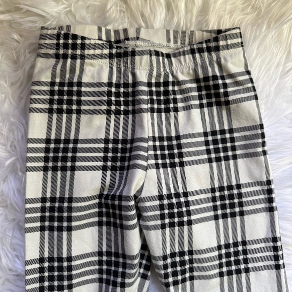 Cat & Jack Toddler Girl Black and White Plaid Leggings Size 4T - Picture 2 of 6